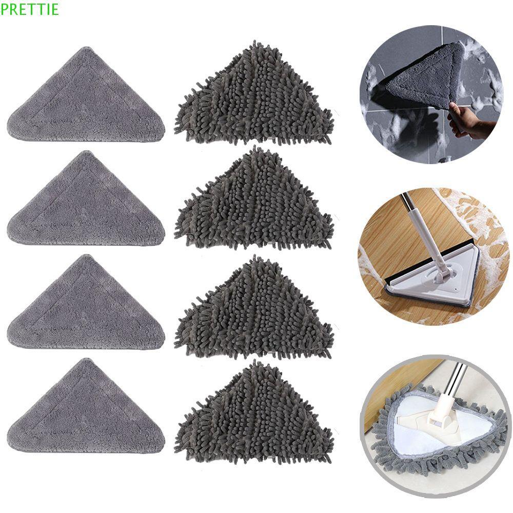 PRETTIE Triangle Rag Wipe Window Clean Tool ไม้ถูพื้นไมโครไฟเบอร์แบบแบน