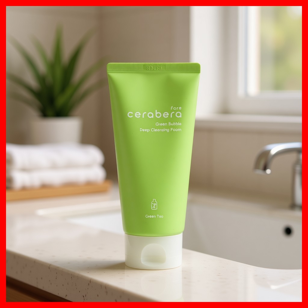 [cerabera] โฟมล้างหน้า Green Bubble Deep 120ml 1 ชิ้น / โฟมล้างหน้าเกาหลี / Deep Cleanser / ของแท้ 1