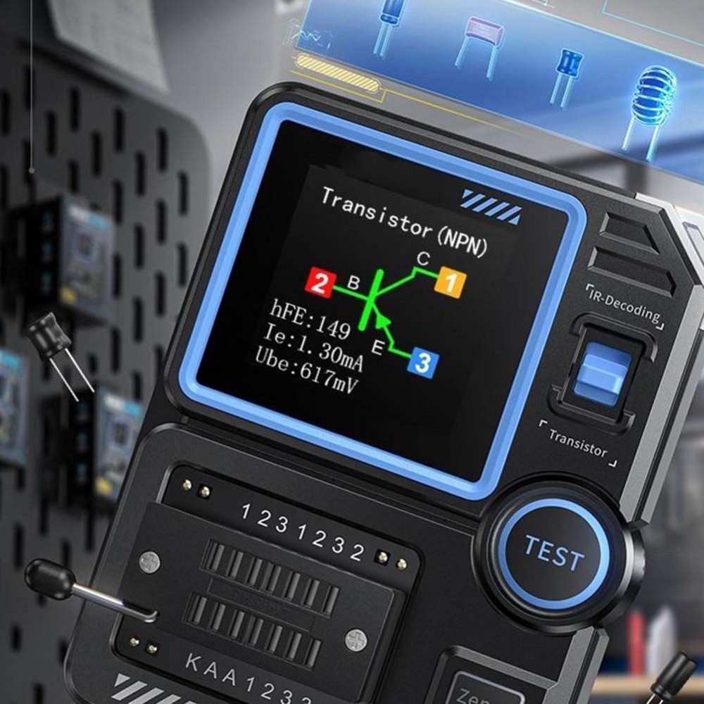 LCR ESR Meter ถอดรหัสที่แม่นยําสําหรับเครื่องทดสอบ LCR-P1