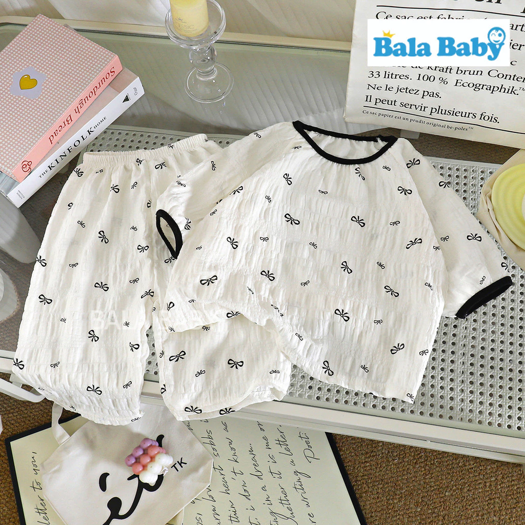 ชุดนอนเด็กผู้หญิง เซ็ตเสื้อ+กางเกง ลายเกาหลี Size80-120cm SYC01 thumbnail 8