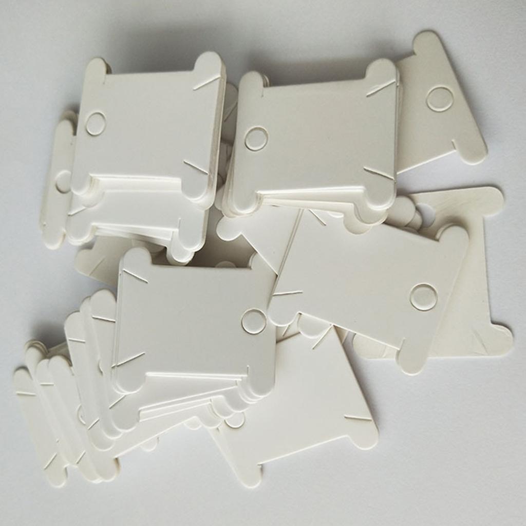 [Lszcx6l] 200x Floss Bobbins Thread Bobbins Winding Card เครื่องมือเย็บปักถักร้อย Spool Reel 38x35 ม