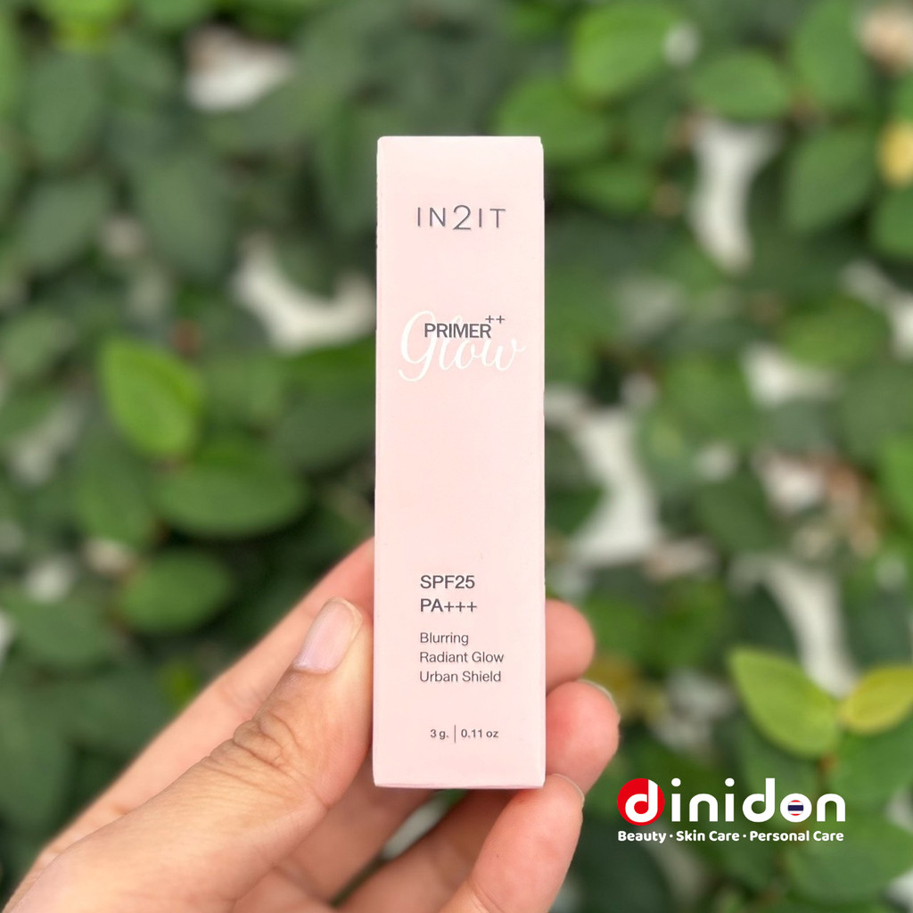 ((dinidon shop)) In2It Primer++ Glow SPF25 PA+++ Blurring Radiant Glow Urban Shield 3g. อินทูอิท ไพร