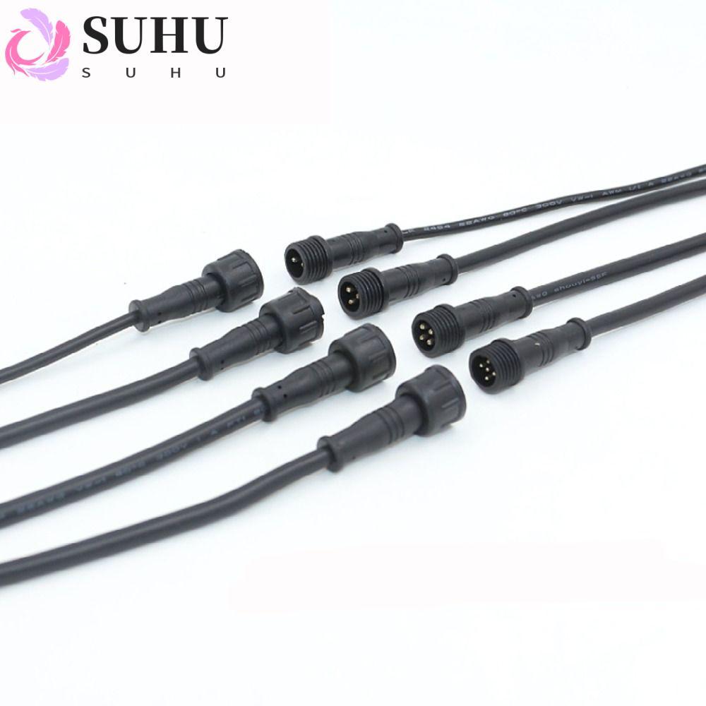 SUHU ชายหญิง LED Connector, IP67 2Pin 3Pin 4Pin 2Pin 3Pin 4Pin แจ็ค, LED Light Connector 20 ซม.สายสี