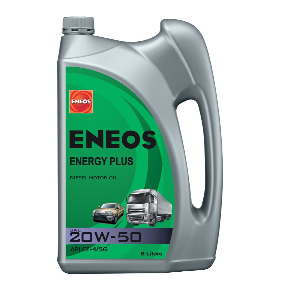 ENEOS ENERGY PLUS 20W-50 5L 6 L เอเนออส เอเนอจี พลัส 20W50 น้ำมันเครื่องยนต์ดีเซล 5 6 ลิตร CF4 ดีเซล
