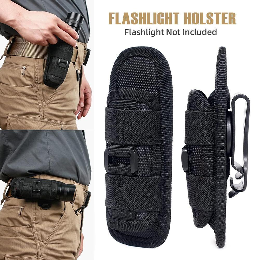 ยุทธวิธีไฟฉายไนลอนสําหรับไฟฉายเข็มขัด Holster สําหรับเข็มขัด Duty 360 R7R2