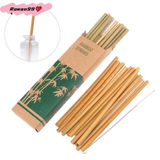 หลอดดูดน้ำไม้ไผ่1ชิ้นเป็นมิตรต่อสิ่งแวดล้อมสำหรับงานปาร์ตี้ห…