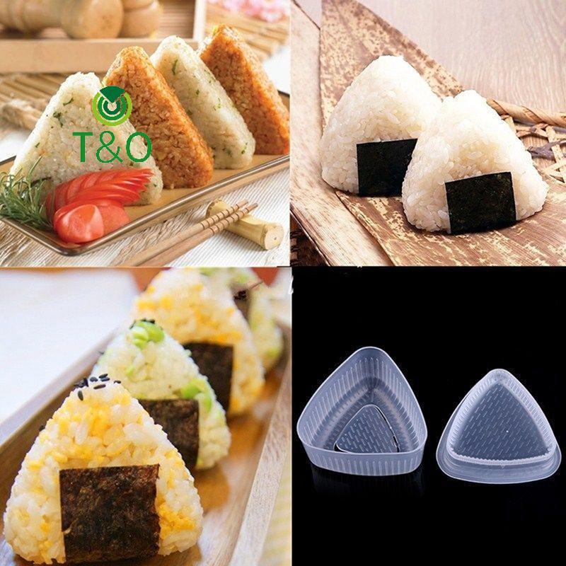 [T&OT] 1 ชุด Rice Ball Bento Press Maker Mold Triangle Form Mold Sushi Make [ใหม่]