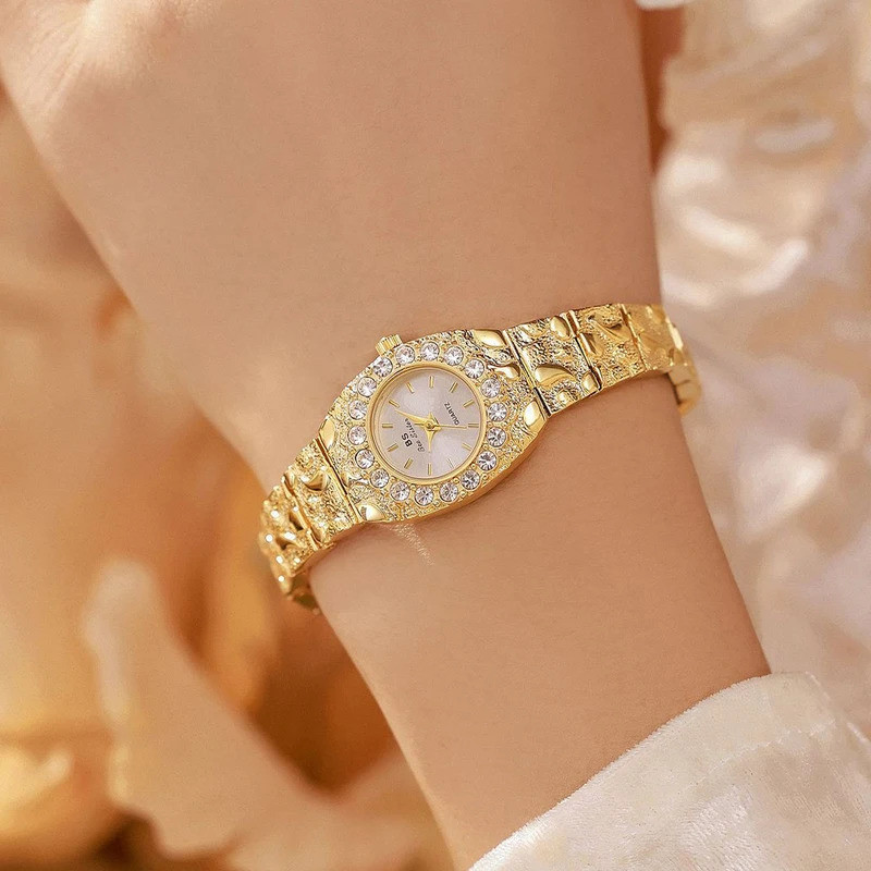 Bee Sister นาฬิกาสําหรับผู้หญิงแฟนควอตซ์สุภาพสตรีนาฬิกา Luxury Niche กันน้ําแฟชั่นนาฬิกาข้อมือผู้หญิ