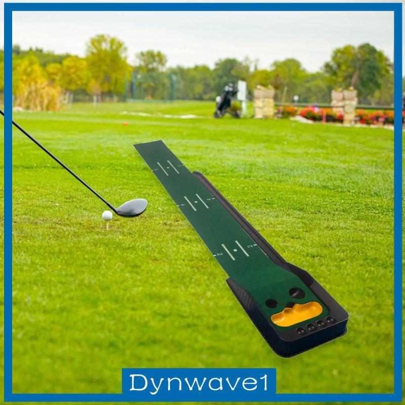 [Dynwave1] Golf Putting Mat Exerciser Golf Hitting Mat สําหรับบ้านสวนอุปกรณ์กอล์ฟ