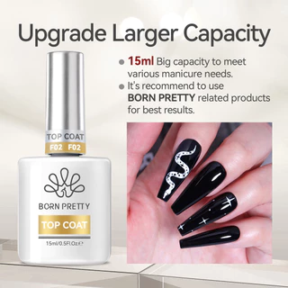 【Local】Born Pretty Gel Nail Polish Super Top Coat Base Gel Set ชุดเพ้นท์เล็บติดทนนาน 15ml