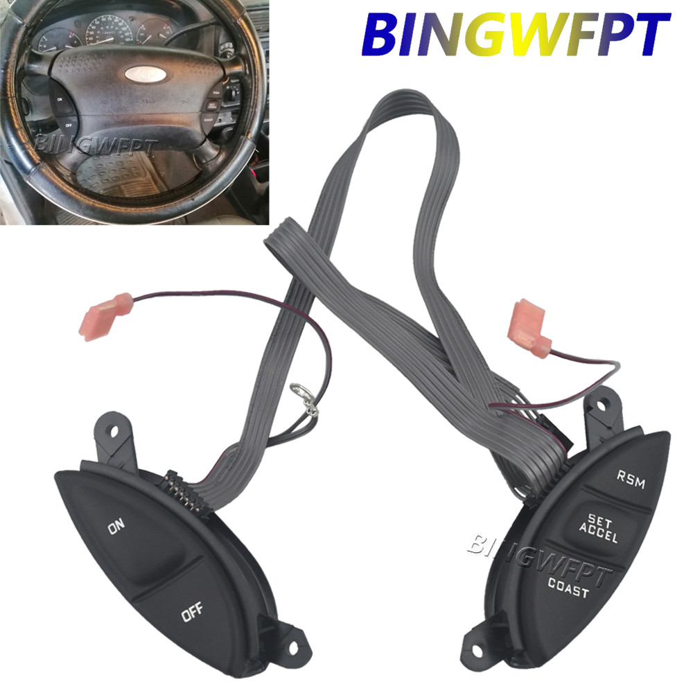 1 คู่ F87Z9C888BB F87Z-9C888-BB SW5928 พวงมาลัย Cruise Control สวิทช์สําหรับ Ford F150 Explorer F-15