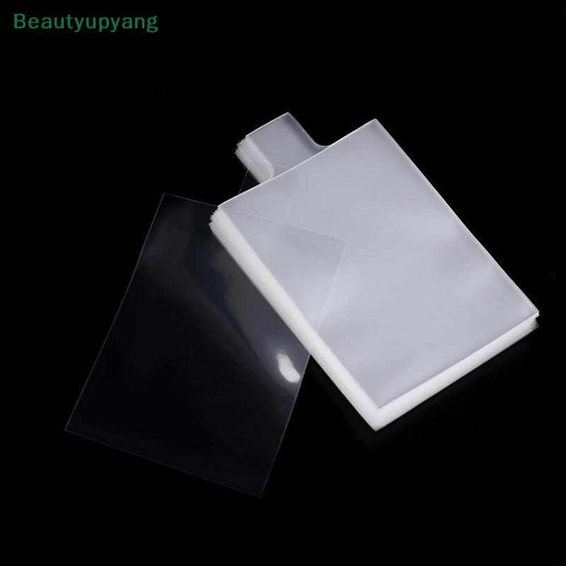 [Beautyupyang] 100 ชิ้นดึงแท็บแขนสําหรับการ์ด Savers Semi-rigid Game Card Holders With Ears More สะดวก Card Piup