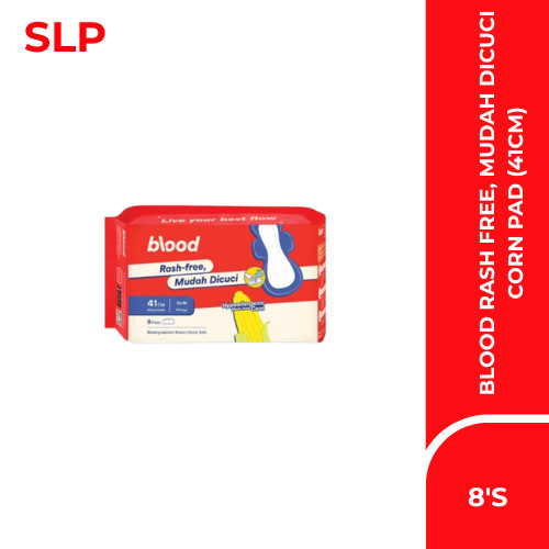 BLOOD RASH FREE, MUDAH DICUCI CORN PAD (41CM X 8S-PACK)