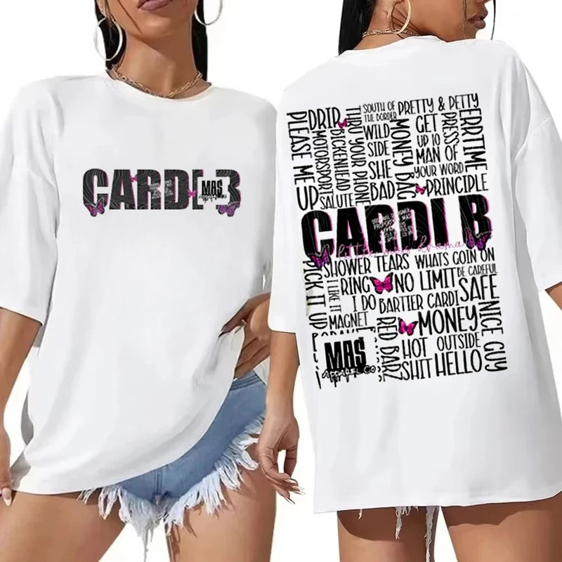เสื้อยืด Cardi B Little Miss Drama Tour 2026 ของขวัญสำหรับแฟนคลับ Cardi B เสื้อยืดสไตล์แร็พ 2026 Tou
