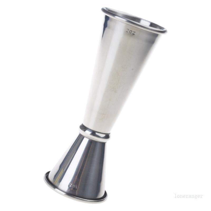 Loner Double Cocktail Jigger การออกแบบญี่ปุ่นสแตนเลสค็อกเทลบาร์ Jigger 1oz 2oz ถ้วยตวงสําหรับ Home P