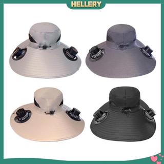 [เฮลเลอรี่] หมวกทรงแค้มปิ้งแบบพัดลมโซลาร์ ขนาดกระทัดรัดสำหรั…