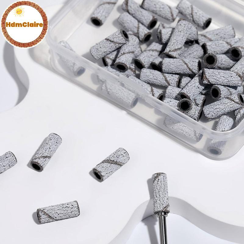 HdmClaire Mini แถบขัด Mandrel สําหรับเล็บกระดาษทรายผู้ถือแหวนสแตนเลสเล็บเครื่องมือเล็บเจาะอุปกรณ์เสริม TH