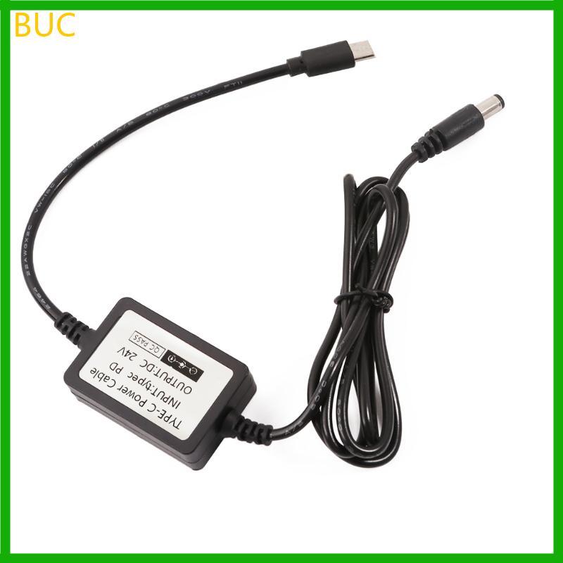 BUC USB C TypeC PD20V ถึง DC24V สายไฟ 12V 15V 20V 3A ถึง DC24V 1A เอาต์พุต Fast