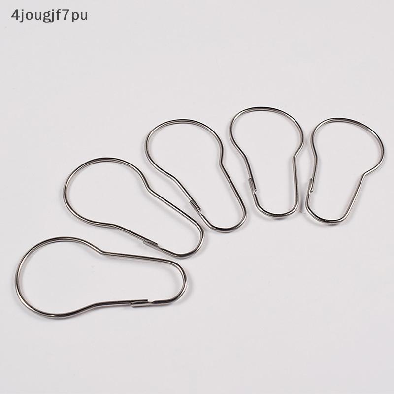 Jou ห่วงคาราบิเนอร์แบบเปิด10/20ชิ้นห่วงห่วงห่วงคล้องผ้าม่านหน้าต่างตะขอแขวนผ้าม่านอาบน้ำอุปกรณ์เสริม