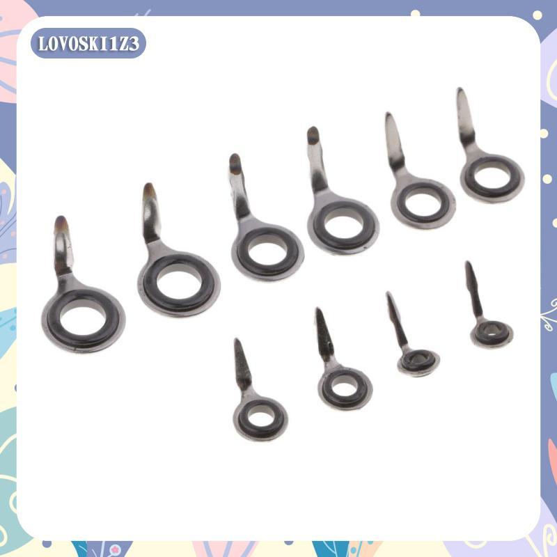 [lovoski1z3] 10 ชิ้น Rod Repair Fishing Rod Guides Line สําหรับ Lure Rod, Raft Rod Type B (10 ชิ้น)