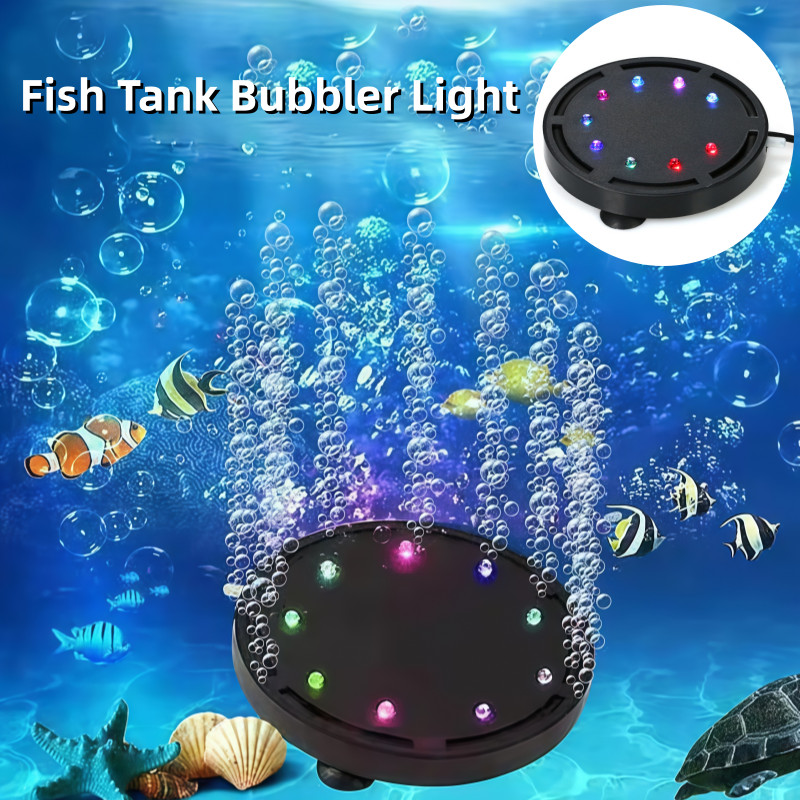 ไฟฟองตู้ปลา LED ไฟประดับตู้ปลา Colourful Phantom Oxygen Bubble Light