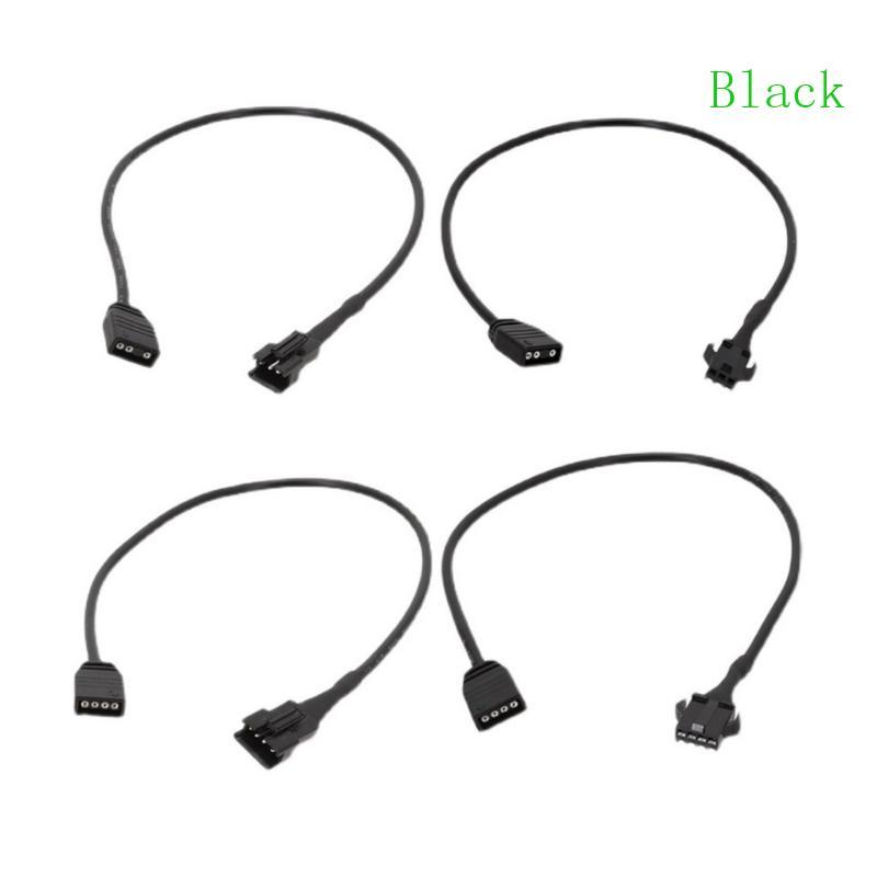 สายต่อ ARGB สีดําสําหรับ DEEPCOOL Lian Li PC ARGB Connectors สายไฟ