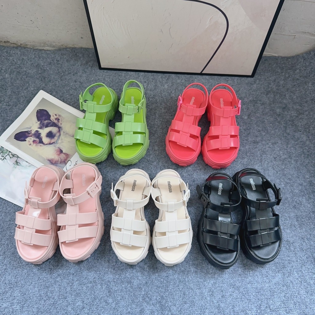 Melissa2024 รองเท้าแตะ Melissa Platform Roman Heel High