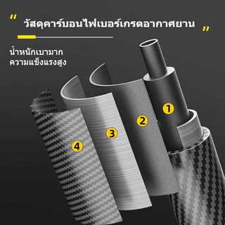 ไม้เดินป่าแบบสามท่อนทำจากคาร์บอนไฟเบอร์ น้ำหนักเบาพิเศษ ไม้เท้าเดินเขา ไม้เท้าเดินทางไกล ไม้เท้าพับได้แบบพกพาสำหรับปีนเขา สต็อกในประเทศ