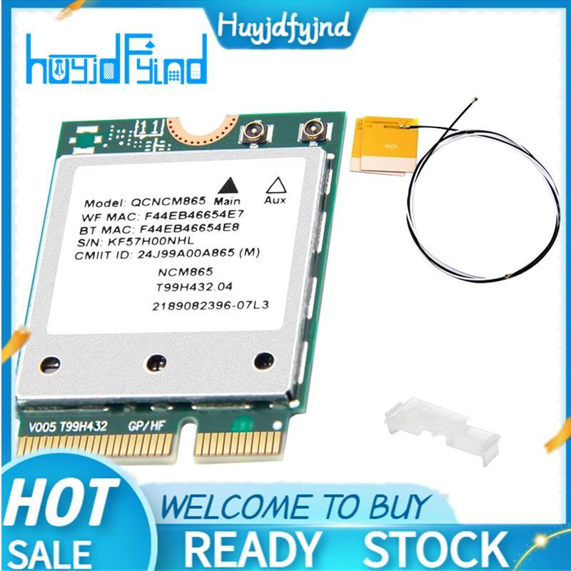 WiFi 7 QCNCM865 M.2 การ์ดบลูทูธ 5.3 สูงสุด 5.8Gbps พร้อมเสาอากาศอะแดปเตอร์เครือข่ายไร้สาย WiFi 6E Wi