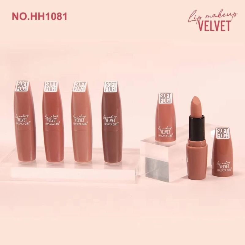 (ราคายกกล่อง 24 ชิ้น) HASAYA GIRL HH1081 MAKE UP VELVET ลิปสติกเนื้อเนียน เม็ดสีแน่น ทาไม่ตกร่อง รูปที่ 3