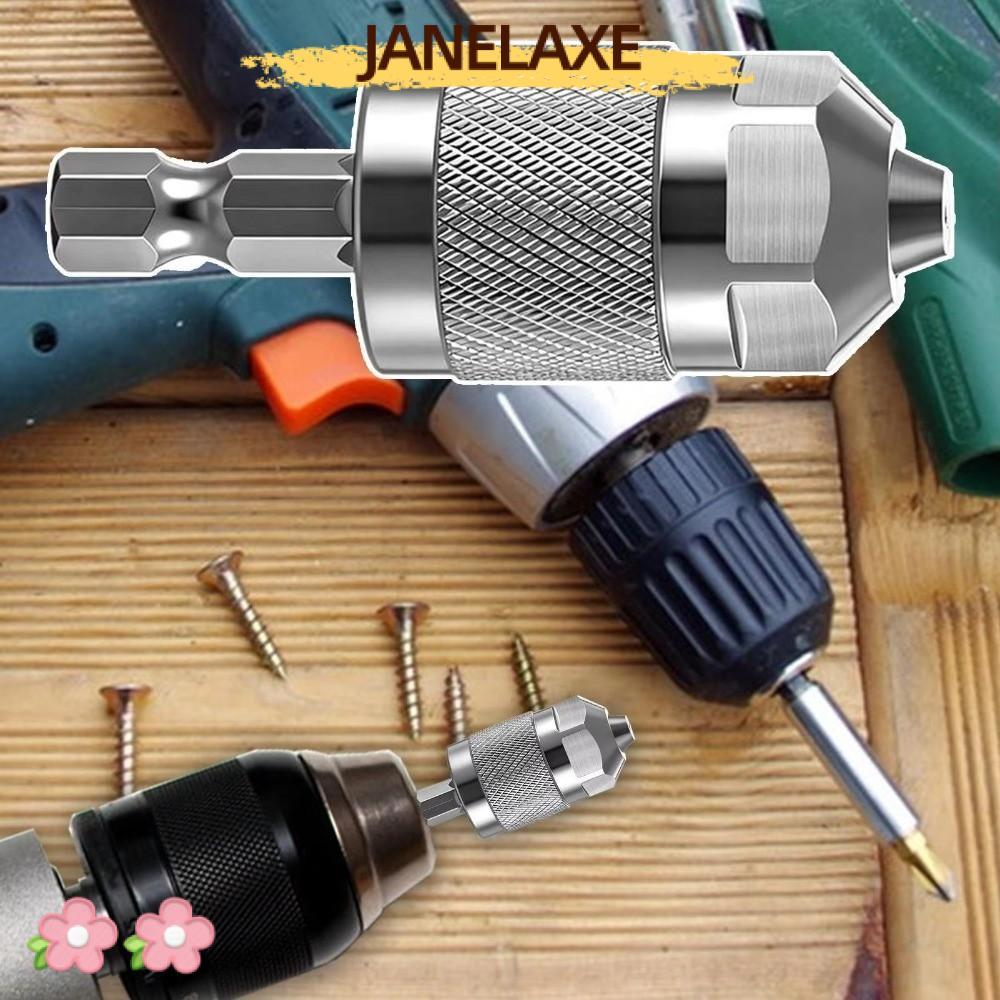 JANELAXE932JN Quick Change Chuck, Self-Tightening หกเหลี่ยมจับเจาะ Chuck Adapter, 1.5-6.5 มม. 1/4 นิ