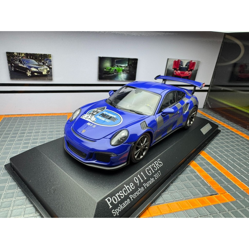 1 43 Porsche 911 gt3rs Mini Cut minichamps โมเดลรถอัลลอย ชุด