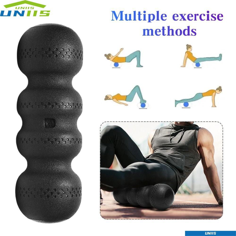 UNIIS คอลัมน์โยคะ ผ่อนคลายกล้ามเนื้อความแข็งสูงด้วยฟิตเนสมวลMassage Roller Waveform EPP สำหรับปรับท่