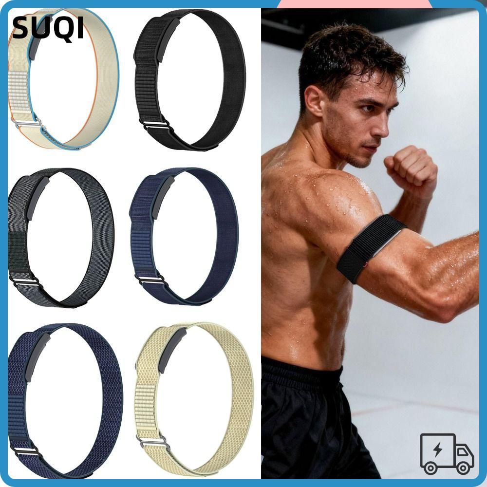 SUQI Fitness Tracker Arm Band,ห่วงปรับได้ออกแบบสายกีฬาBicep Band,ไนลอนBreathable Replacement Strapสํ
