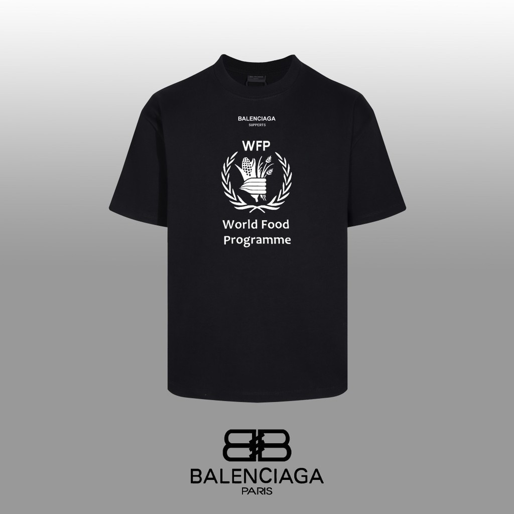 BALEN * CIAGA Star คลาสสิกรอบคอแขนสั้นเสื้อยืดผู้ชายผู้หญิงสไตล์เกลียวกีฬาแขนสั้นเรียบง่ายพื้นฐานฤดู