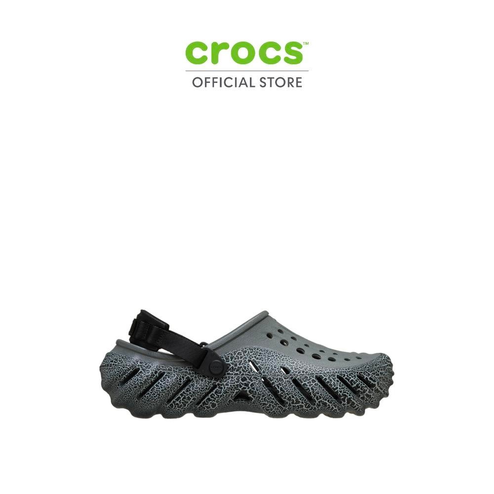 CROCS รองเท้าลำลองผู้ใหญ่ ECHO CRACKLE CLOG รุ่น 211630-0DA - SLATE GREY
