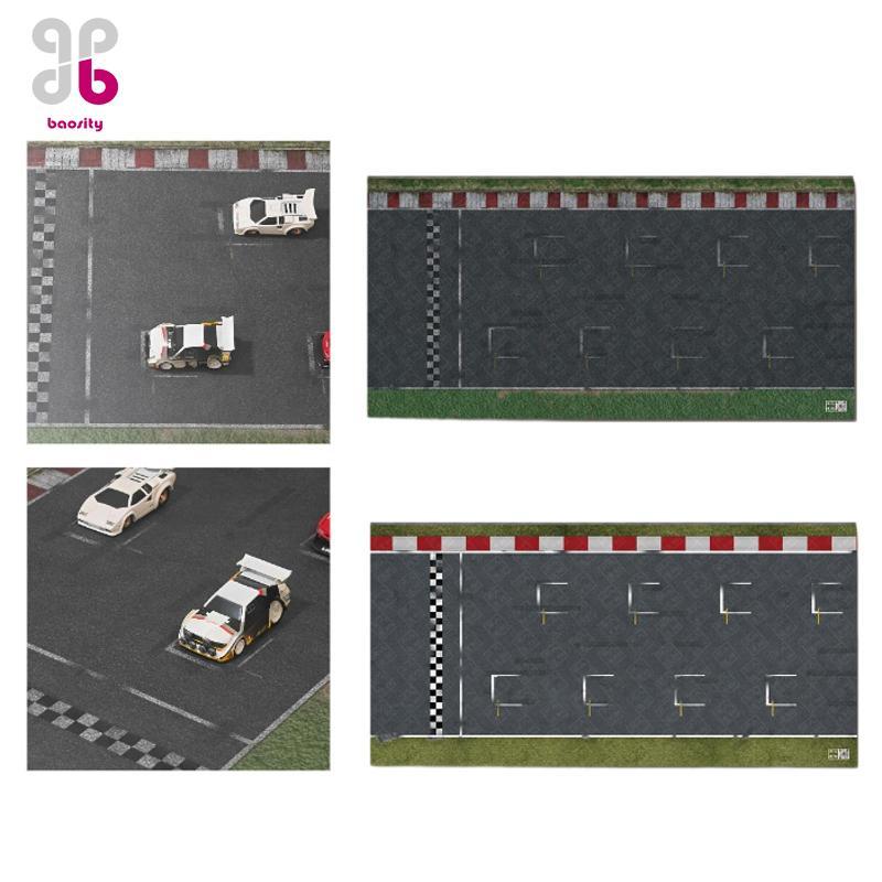 [Baosity] 1:64 Scale Garage Parking Table Cloth Pad ของขวัญสะสมสําหรับชาย Mini Diecast Car Show Anti