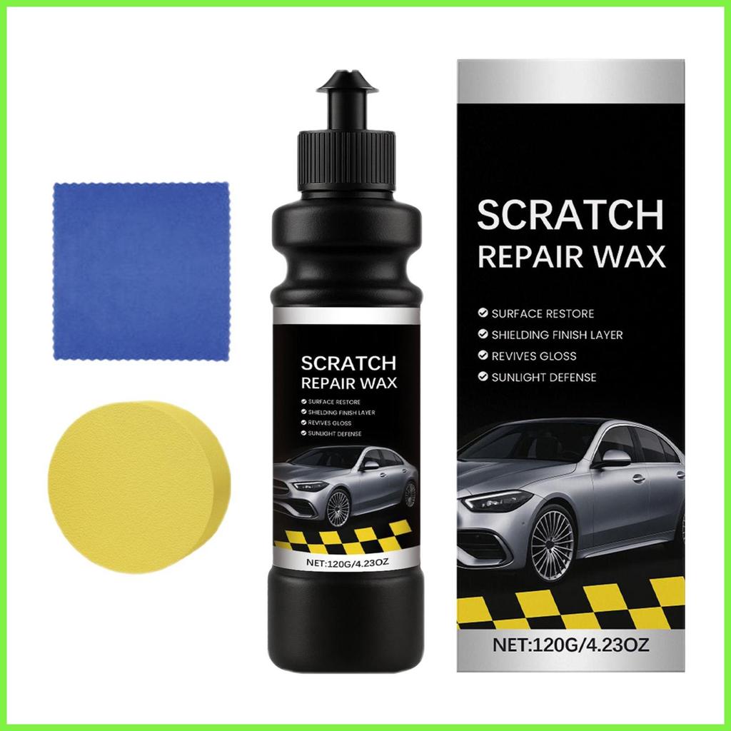 Car Scratch Remover Auto Scratch Remover สําหรับรถยนต์ที่มีแผ่นบัฟเฟอร์และผ้าเช็ดตัว UV Resistance ร