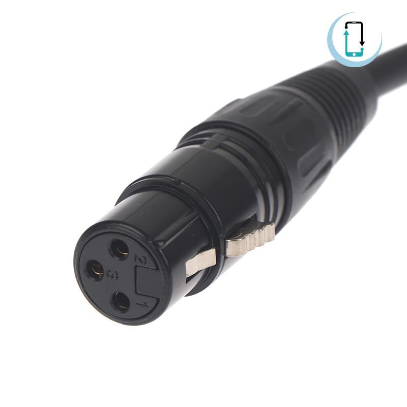 [AT] DMX 3-PIN DMX512 สายชายกับหญิง LED PAR ไฟเวทีสายสัญญาณ DMX อุปกรณ์ Dj DMX512 สายสัญญาณ Xlr Conn