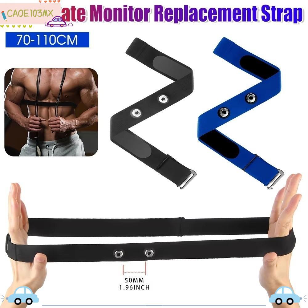 ICAOE103 Heart Rate Monitor Strap, Elastic Soft Replacement Strap, ปรับสีทึบเข็มขัดสําหรับ Polar H7 