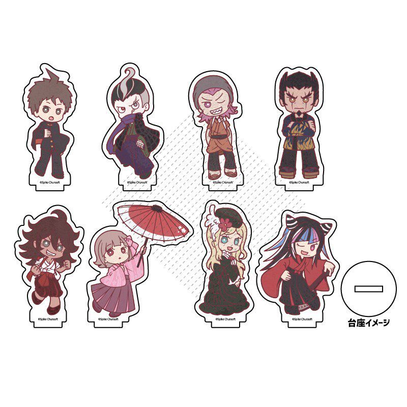 เกม Danganronpa อะคริลิคตุ๊กตาอะนิเมะ Hinata Hajime Mioda Ibuki รูปคอสเพลย์ของเล่นของขวัญ