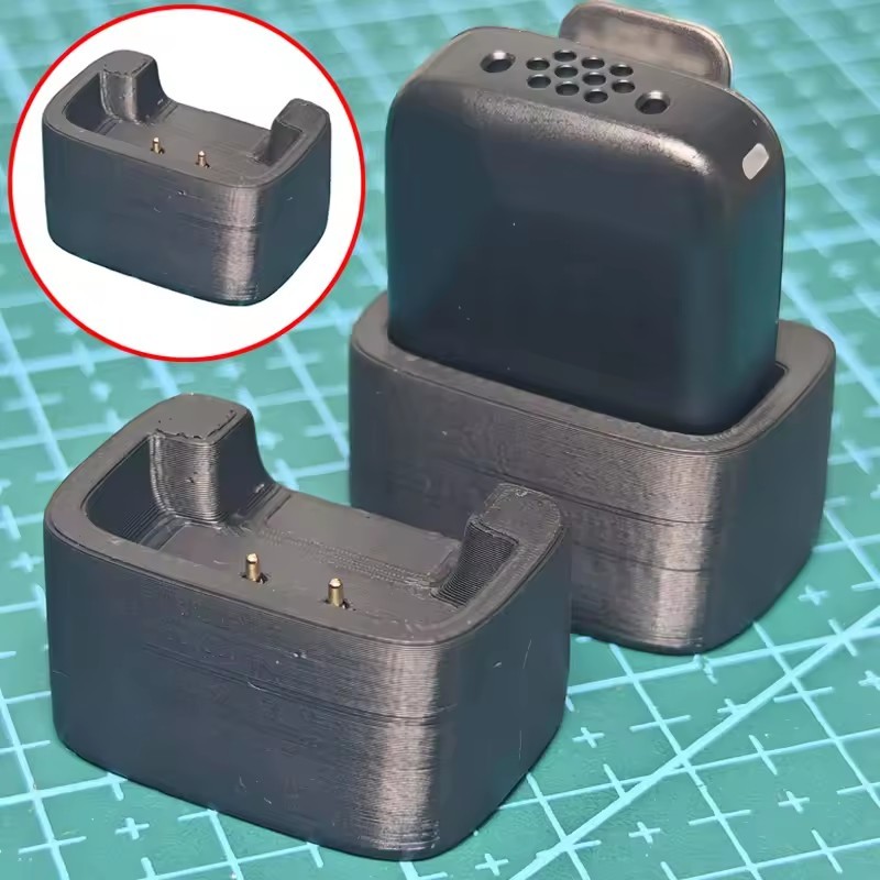 1PCS สําหรับ DJI Mic Mini Transmitter แท่นชาร์จ Type C อินเทอร์เฟซ 5V อินพุตแรงดันไฟฟ้า 3D การพิมพ์ฐานชาร์จอะไหล่