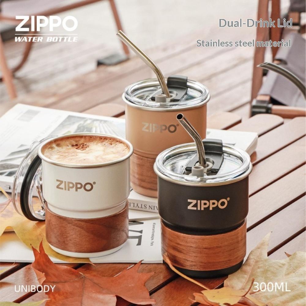 ZIPPO Cawan Stainless Steel Camping Single-Wall 300ML สําหรับกิจกรรมกลางแจ้งและกีฬา