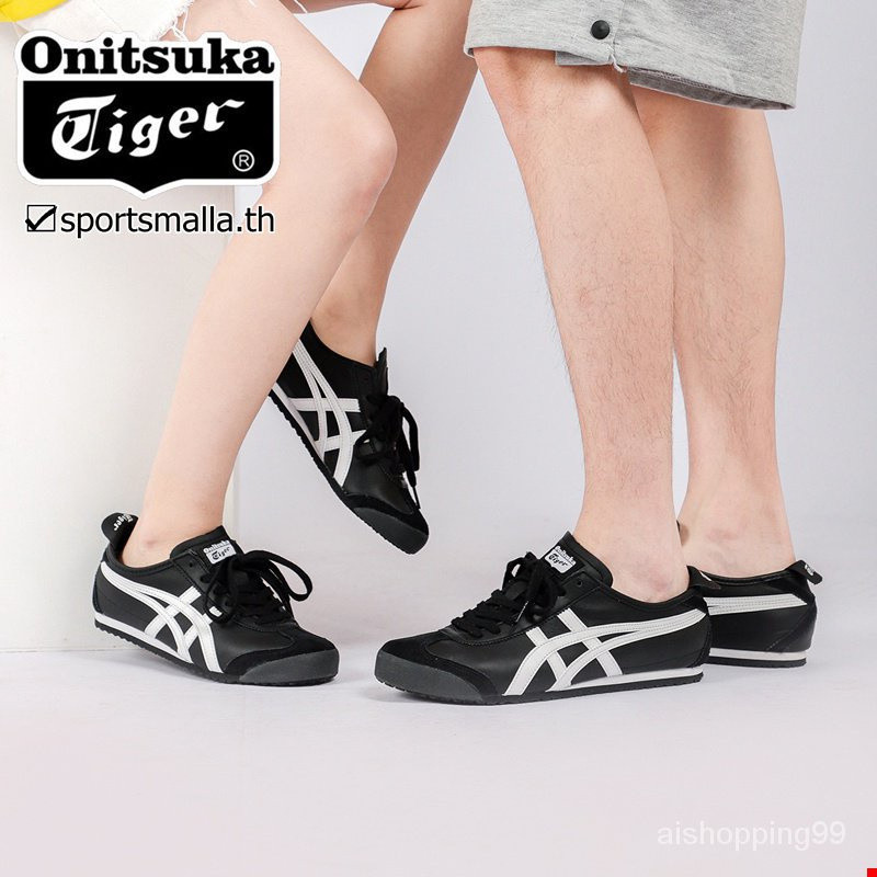 Onitsuka เม็กซิโก 66 (หนังชั้นแรกคุณภาพสูง) รองเท้าผ้าใบรองเท้าผ้าใบผู้ชายรองเท้าวิ่งผู้หญิง