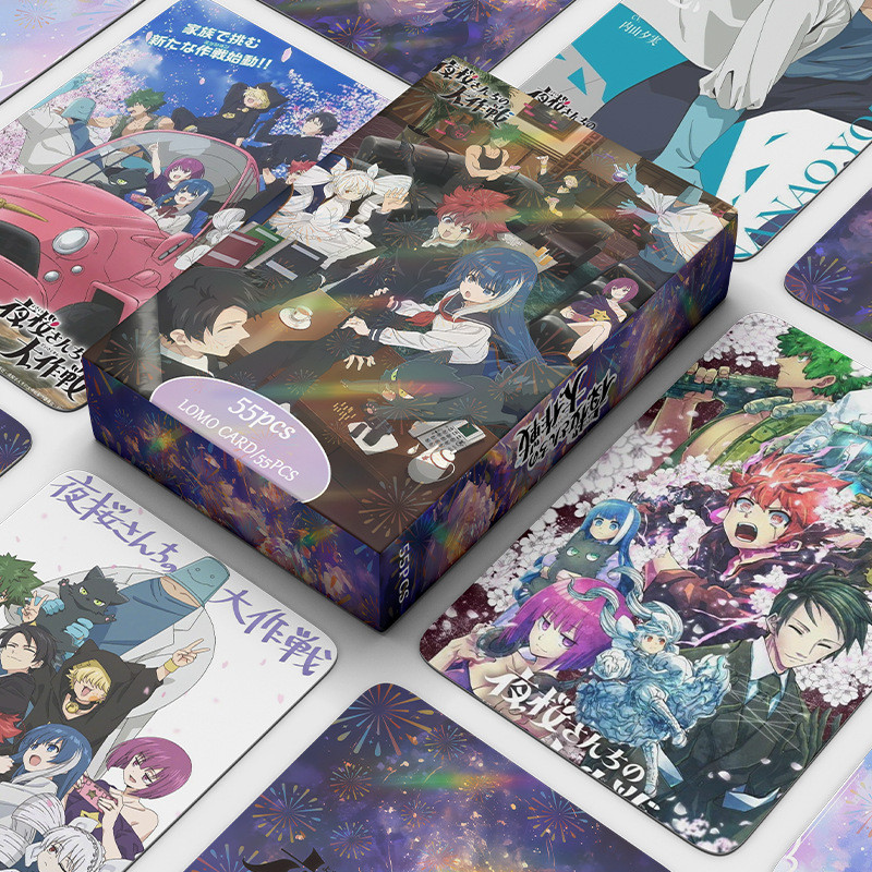 55 ชิ้นมังงะอะนิเมะ Fire Force Dragon Ball Lomo การ์ด ONE PIECE Mission: Yozakura Family Photocards 