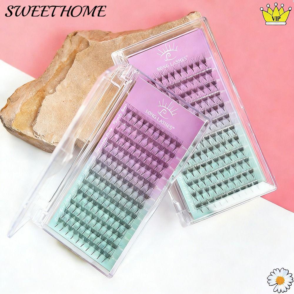 SWEETHOME ขนตาปลอม, วัสดุ PBT 6D Volume ขนตาประดิษฐ์, อุปกรณ์แต่งหน้า 8D Volume Sharp Thin Lash Exte