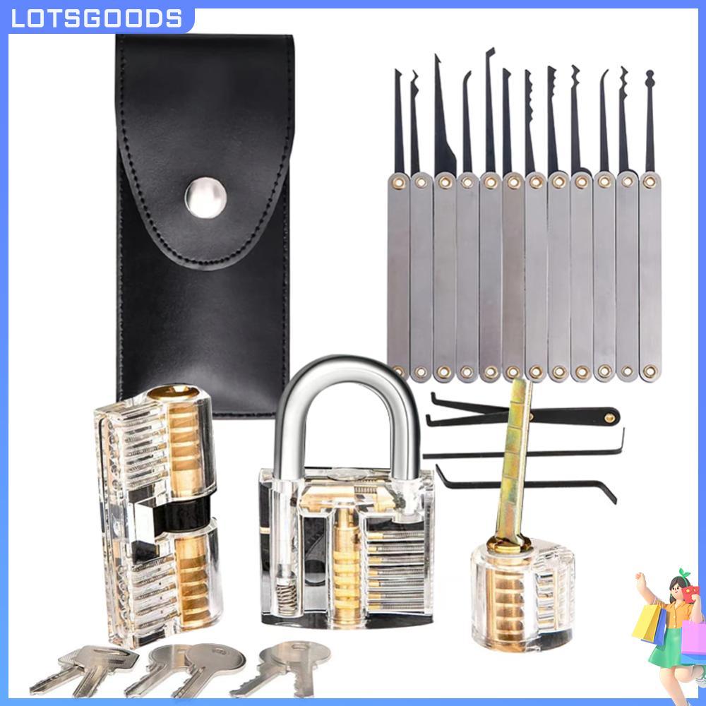[จัดส่งในพื้นที่] ปลดล็อคล็อค Practice Lock Pick Key Extractor Padlock Lockpick Tool Kits