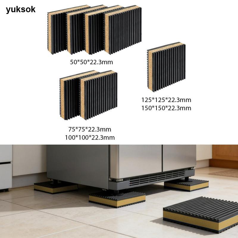 Yuksok EVA Cork Anti Vibration Pad สําหรับอุปกรณ์ออกกําลังกายเครื่องซักผ้าเครื่องปรับอากาศ