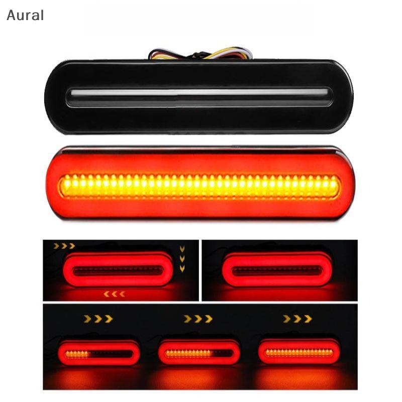 Aural 2 ชิ้น LED 12 โวลต์ 24 โวลต์ไฟท้ายรถ Tru ไฟเลี้ยว 3 ใน 1 LED ไฟท้ายไฟเบรครถพ่วง ATV ด้านหลังหย