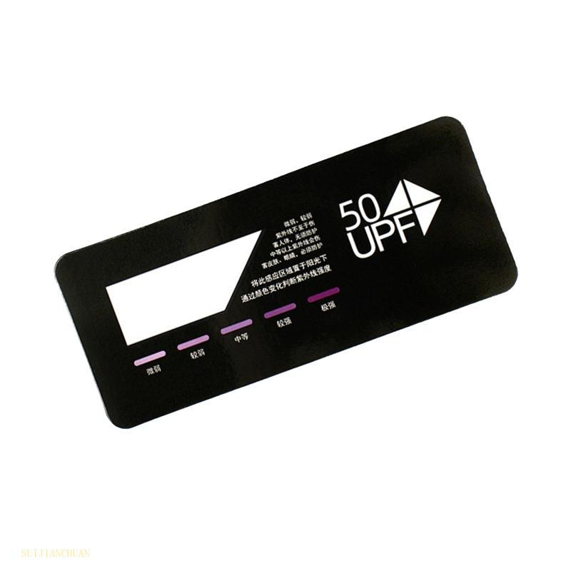 SJT UV Test Sensor UV Test Strips UV Card Indicator เครื่องทดสอบ UV สําหรับแว่นตากันแดดทนทาน